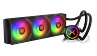 Sistem ftohës uji Krux HydroX 360 ARGB, radiator 360 mm, 3x 120mm PWM, i zi