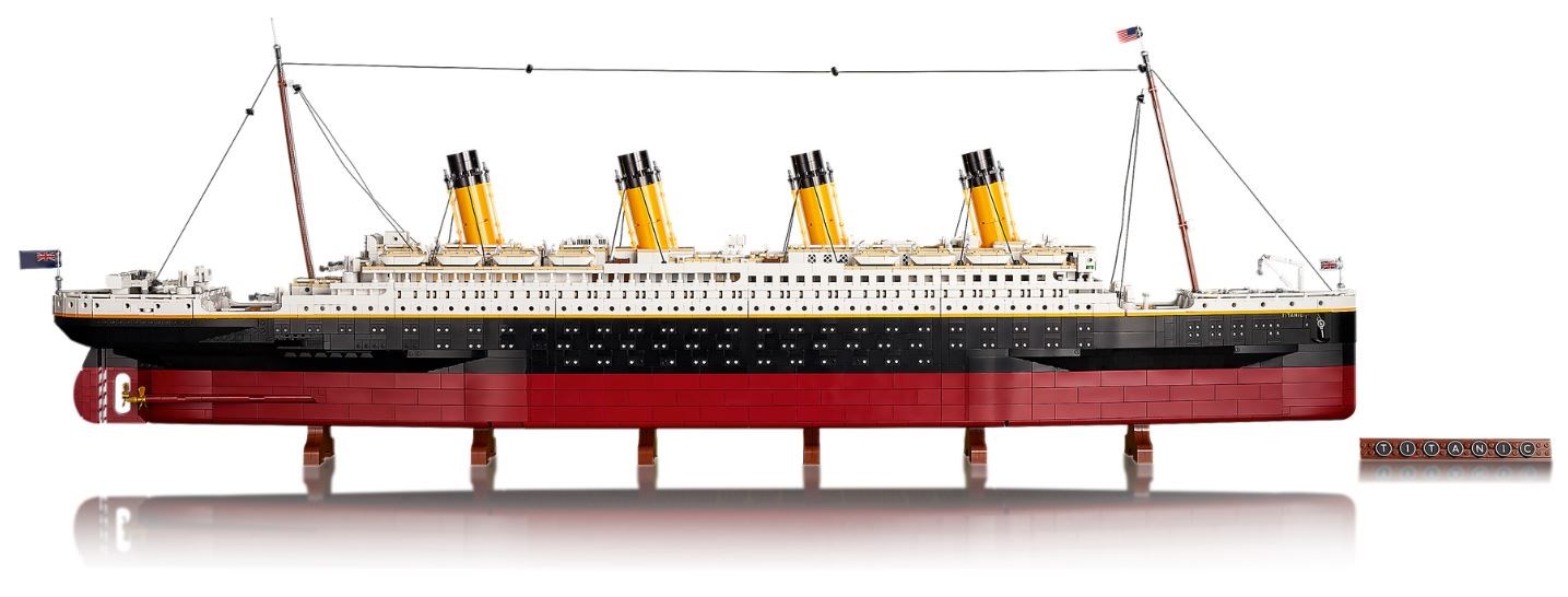 Set LEGO Icons Titanic 10294, model koleksionues, mbi 9000 pjesë, shumëngjyrësh