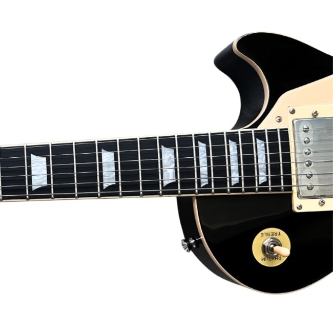 Kitarra elektrike V-tone VLP1, 4/4 39", stil Les Paul, e zezë