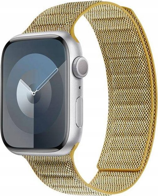 Rrip Apple Watch Crong Melange Magnetic, 38/40/41 mm, najlon, e verdhë melange