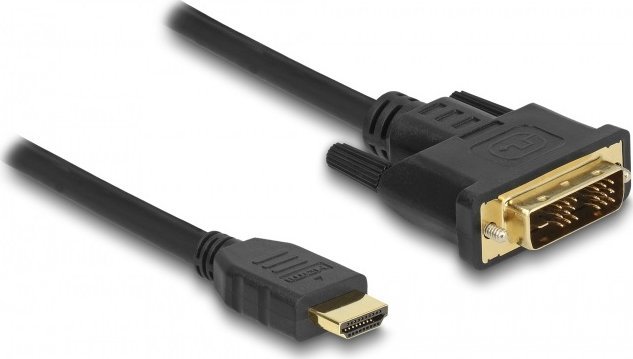 Kabllo Delock HDMI në DVI-D, 2m, e zezë