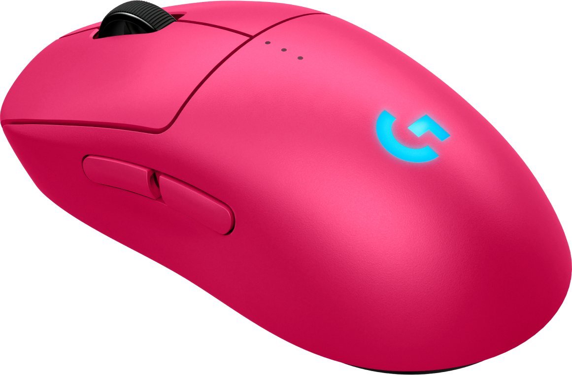Maus gaming Logitech G Pro 2 Lightspeed, wireless, HERO 2, rozë