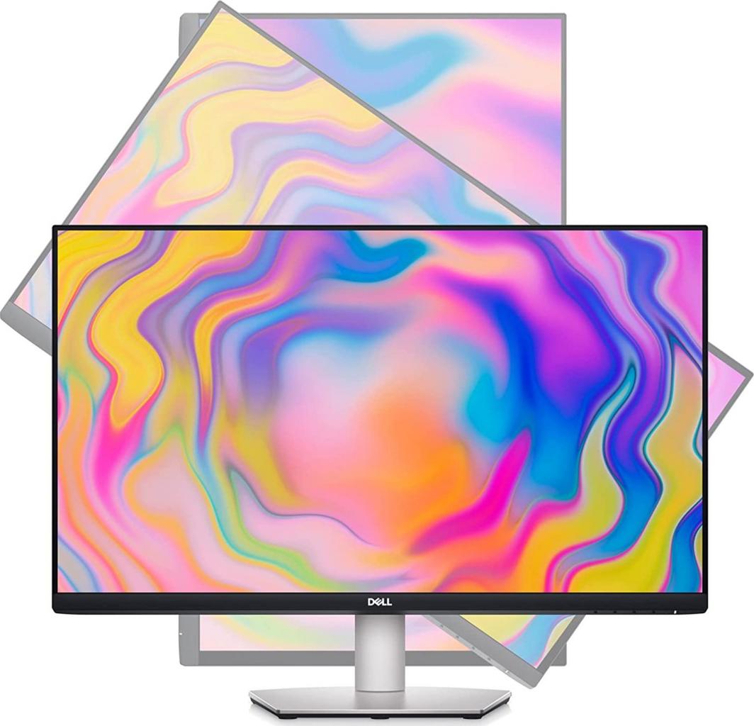Monitor Dell S2722QC, i argjendtë
