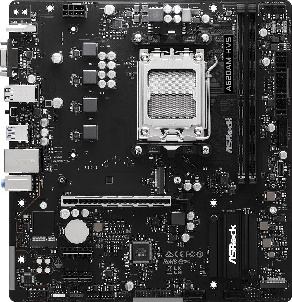 Pllakë amë ASRock A620AM-HVS, socket AM5, DDR5, microATX