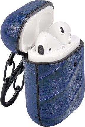 Kuti mbrojtëse TerraTec AirBox, për Apple AirPods, dizajn krokodili, blu