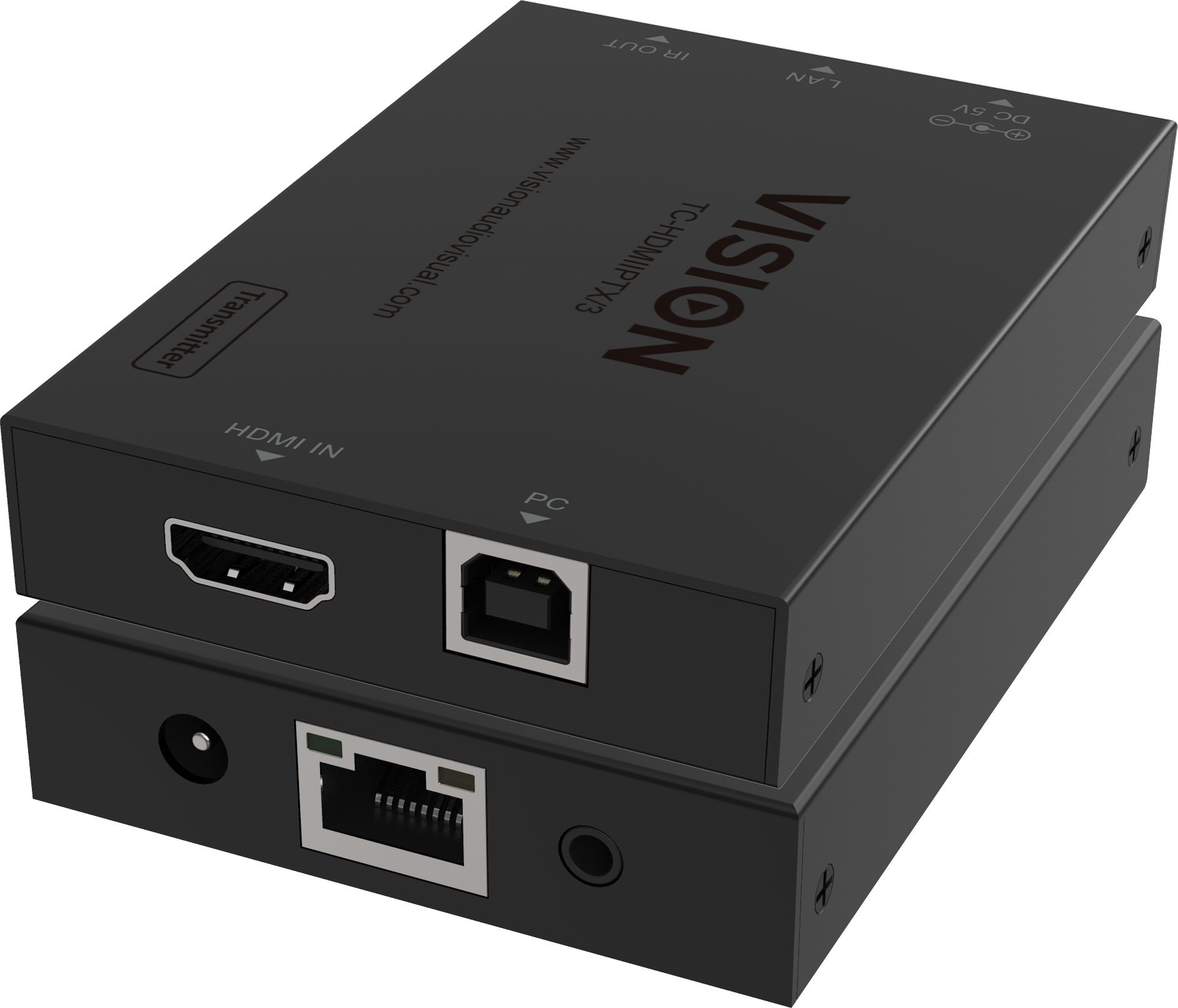 Marrës HDMI over IP Vision HDMI over IP Receiver, Full HD, AV, i zi