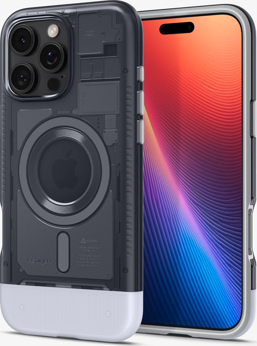 Mbulesë telefoni Spigen Classic C1 MagSafe për iPhone 16 Pro, mbrojtëse, grafit
