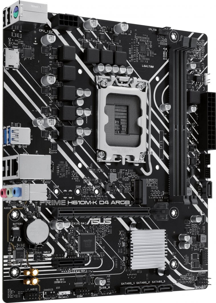 Pllakë amë Asus PRIME H610M-K D4 ARGB