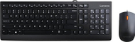 Set tastierë dhe maus Lenovo 300 USB, me kabllo, US English, i zi