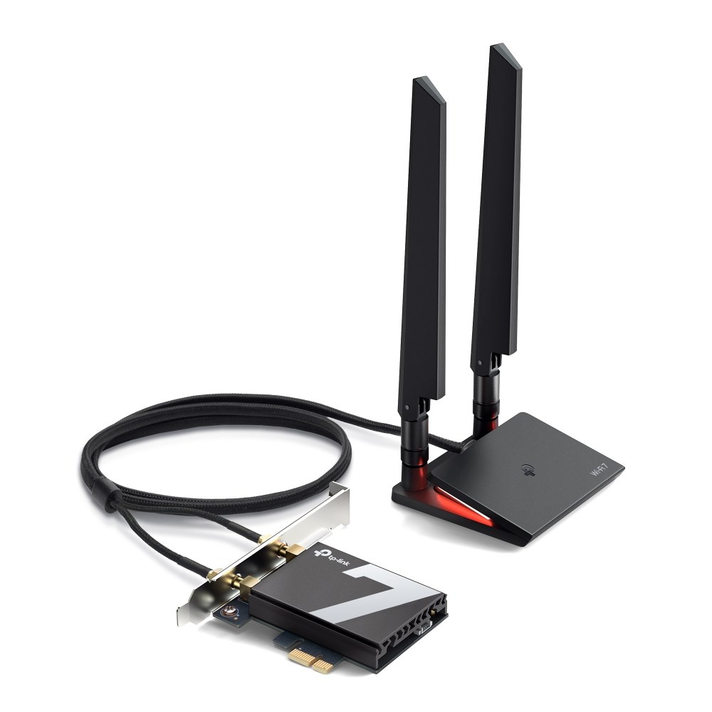 Adapter Wi Fi TP Link Archer TBE550E, BE9300, Wi Fi 7 Bluetooth, i zi