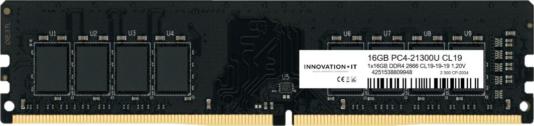 Memorie Innovation IT DDR4, 16 GB, 2666 MHz, CL19, Inno16G26662GS