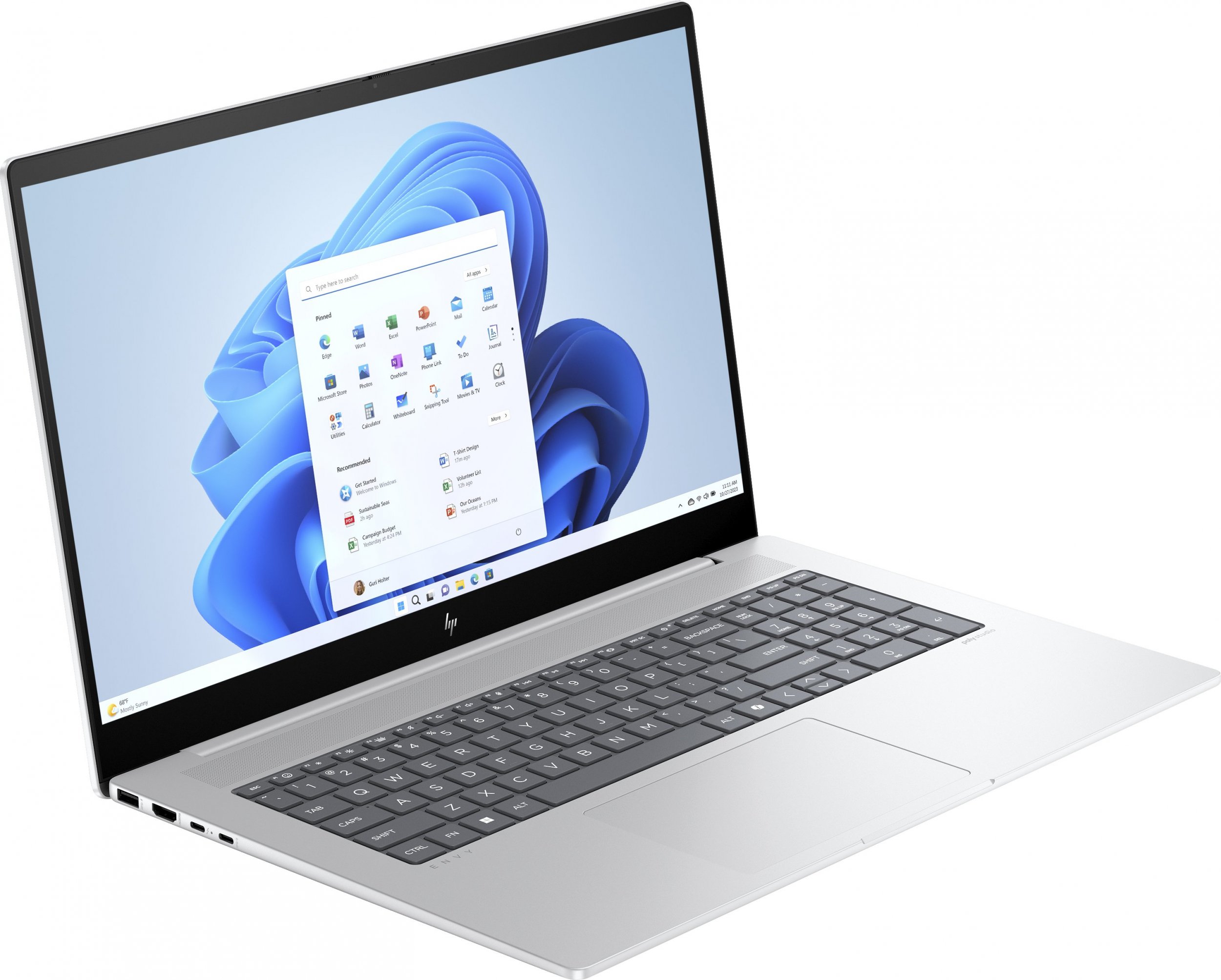 Laptop HP Envy 17-da0003nw, 17.3" Touch Full HD, Intel Core Ultra 7, 32GB RAM, argjendtë