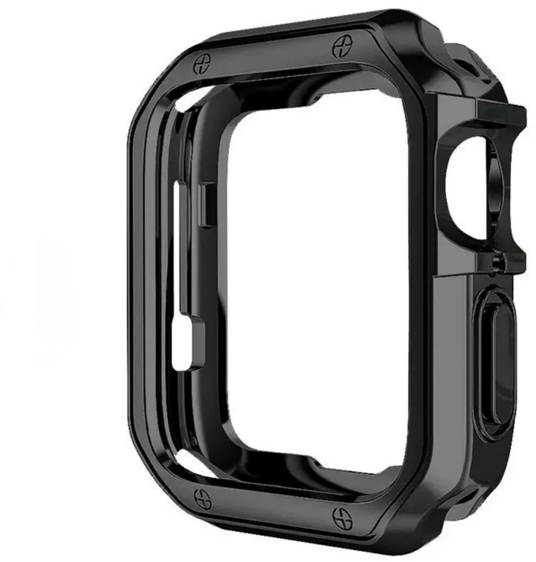 Kapak mbrojtës Hurtel për Apple Watch 42mm Series 10, TPU, i zi