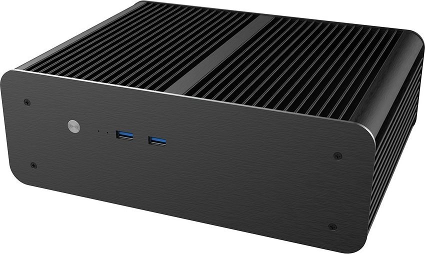 Kutia kompjuterike Akasa Euler MX Plus, Mini ITX, pa ventilator, e zezë