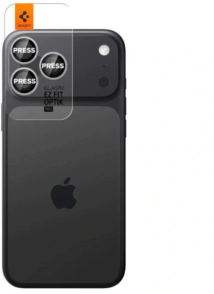 Mbrojtës xhami kamere Spigen Glass TR EZ Fit Optik Pro, 2 copë, për iPhone 17 Pro Max 16 Pro Max 17 Pro 16 Pro, transparent