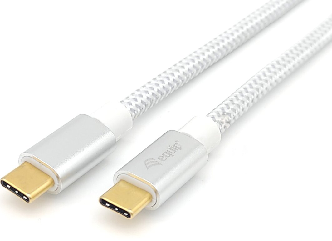 Kabllo USB-C në USB-C Equip, USB 3.2 Gen 2, 2m, PD 100W, gri