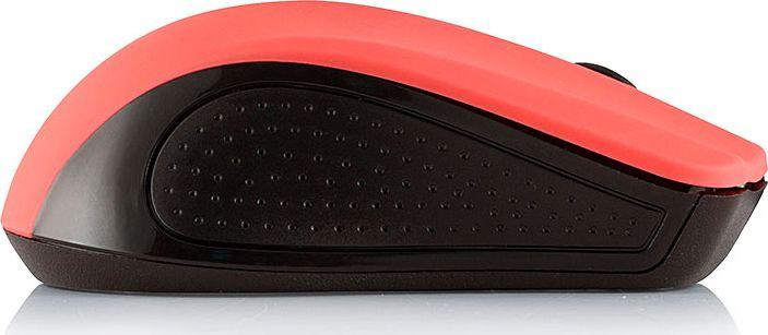 Maus Modecom WM9, wireless, USB, i zi dhe i kuq