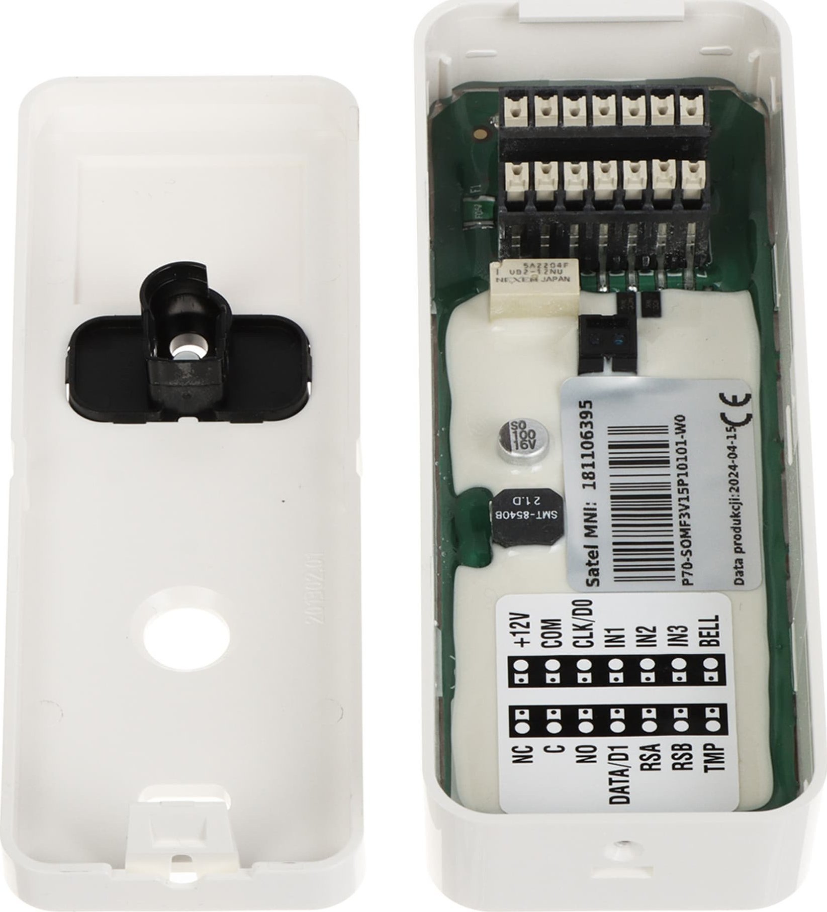 Terminal i jashtëm kontrolli aksesi Satel SO-MF3-W, Mifare 13.56MHz, i bardhë