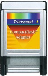 Adapter PCMCIA Transcend TS0MCF2PC, për karta CompactFlash, gri
