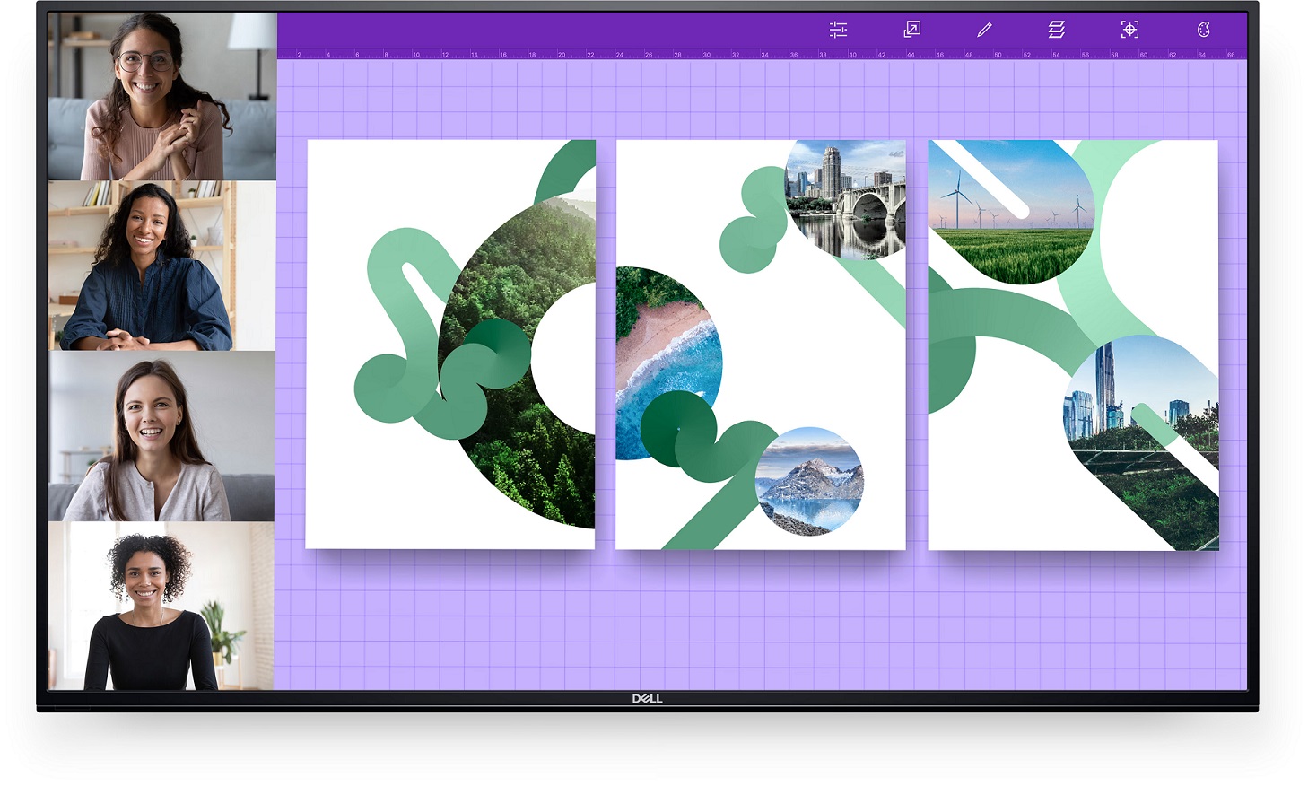 Monitor Dell P5524Q, 55", VA, 4K UHD, i zi