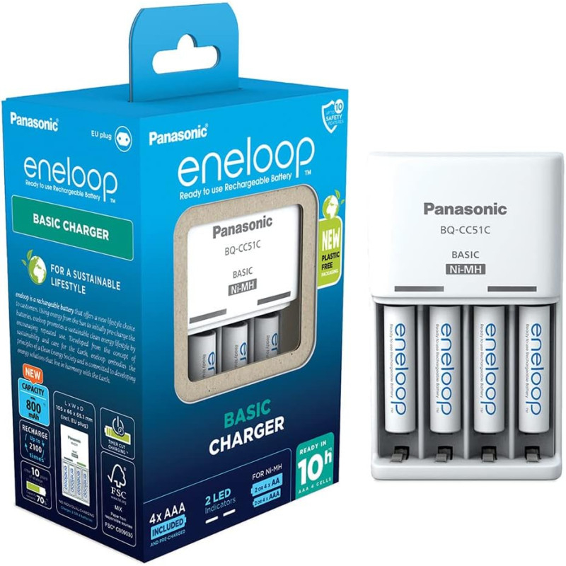 Karikues Panasonic Eneloop (10h) + 4 Bateri