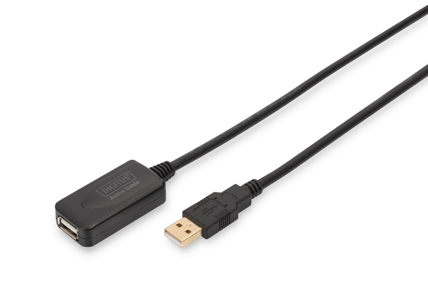 Kabllo zgjatuese Digitus USB-A, 5m, e zezë