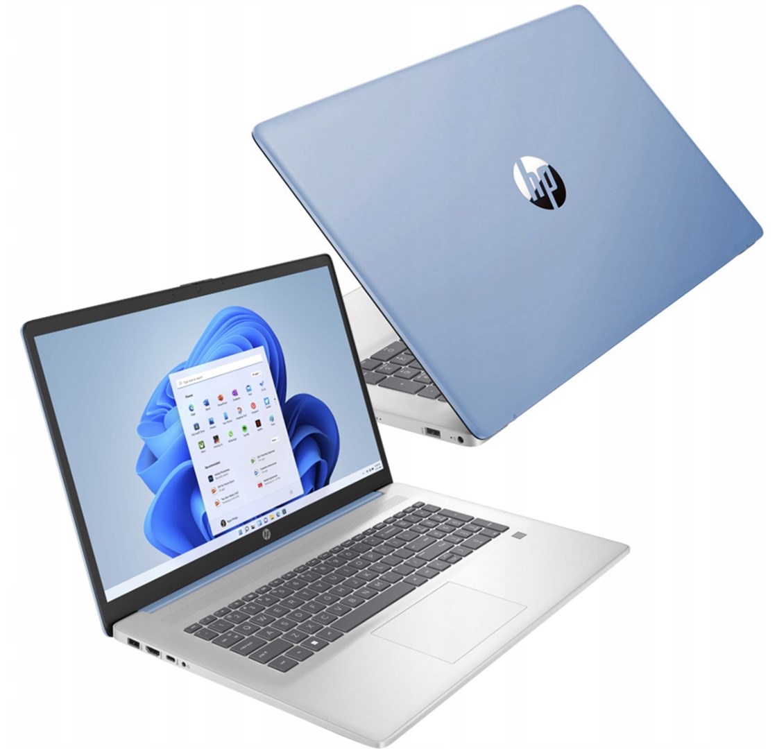Laptop HP 17-cn0613ds, 17.3", QuadCore N4120, 8GB RAM, 256GB SSD,i kaltër/i argjendtë