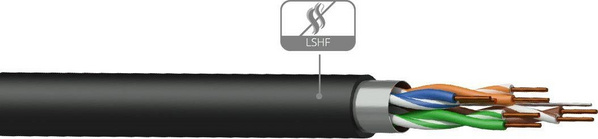 Kabllo altoparlanti Procab CLS215 CCA, 2 x 1.5 mm², 16 AWG, e bardhë