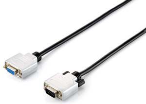 Kabllo Equip D-Sub (VGA) - D-Sub (VGA) (118856), 20m, e zezë/e bardhë