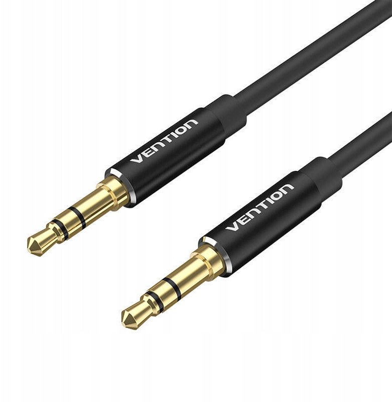 Kabllo audio Vention, 3.5mm male to male, 3m, e zezë