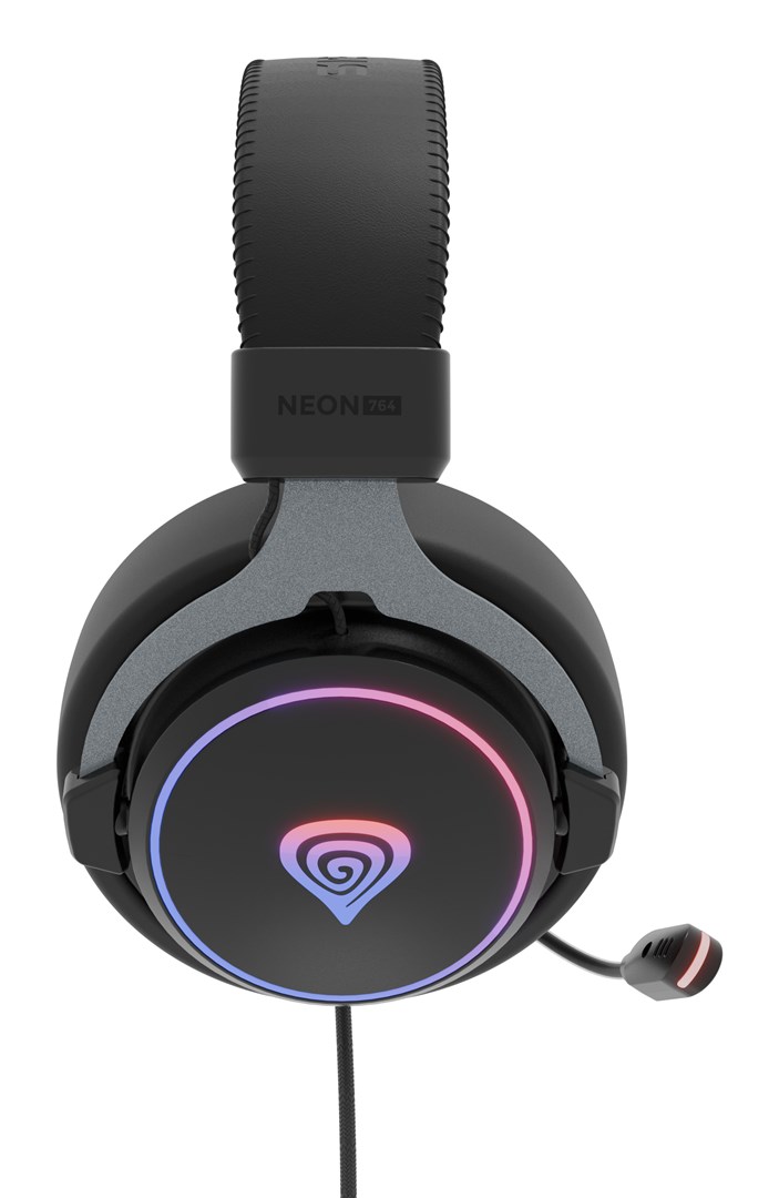 Kufje Genesis Neon 764, RGB 7.1, të zeza