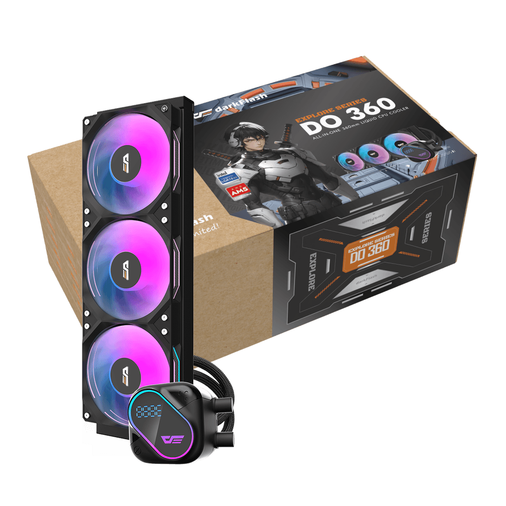 Ftohës Darkflash DO360 AIO Liquid Cooler, 360mm, i zi