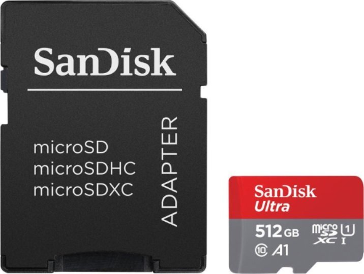 Kartë memorje SanDisk Ultra MicroSDXC, 512GB, Class 10 UHS I U1 A1