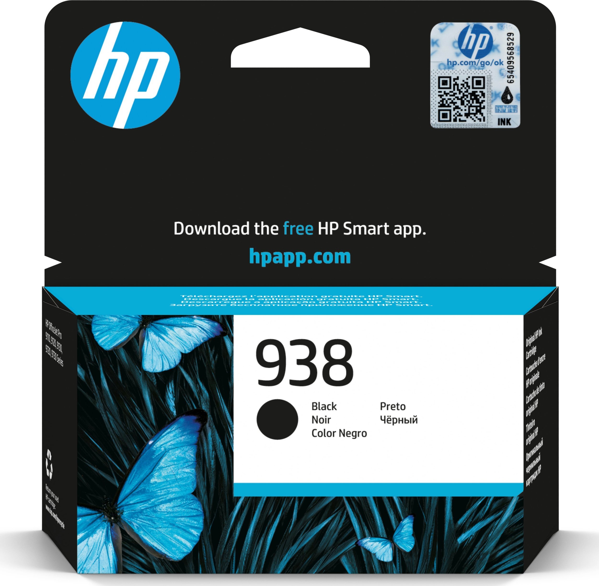 Ngjyrë printeri HP 938, e zezë