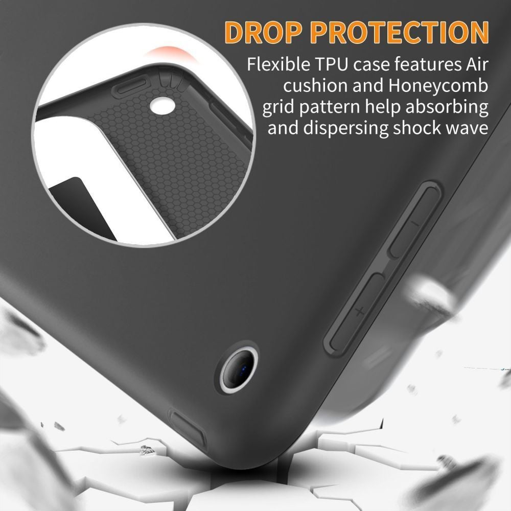 Mbrojtëse tableti Tech-Protect Smartcase, për iPad 9.7", smart wake up, gri