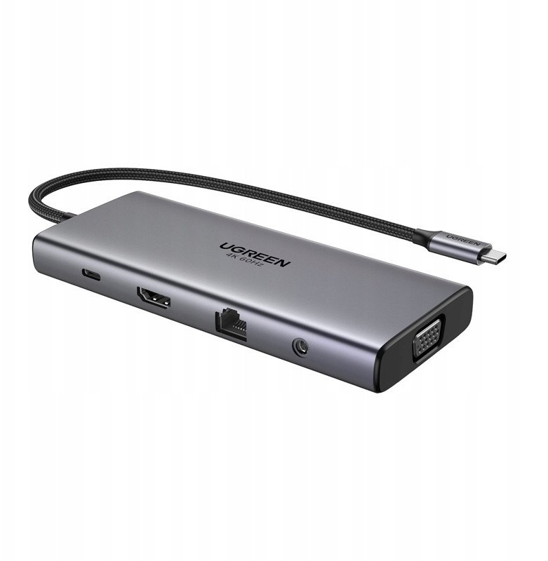 Dock USB Revodok 11 në 1, HDMI 4K 60Hz, gri