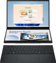 Laptop Asus Zenbook Duo UX8406CA, 14" OLED 3K, Intel Core Ultra 9, 32GB RAM, gri Basalt