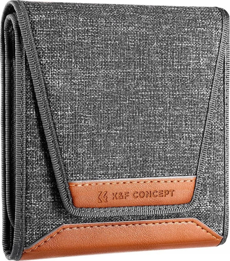 Etui për filtra fotografikë K&amp;F Concept KF13.138, për 3 filtra 67 82mm, e zezë