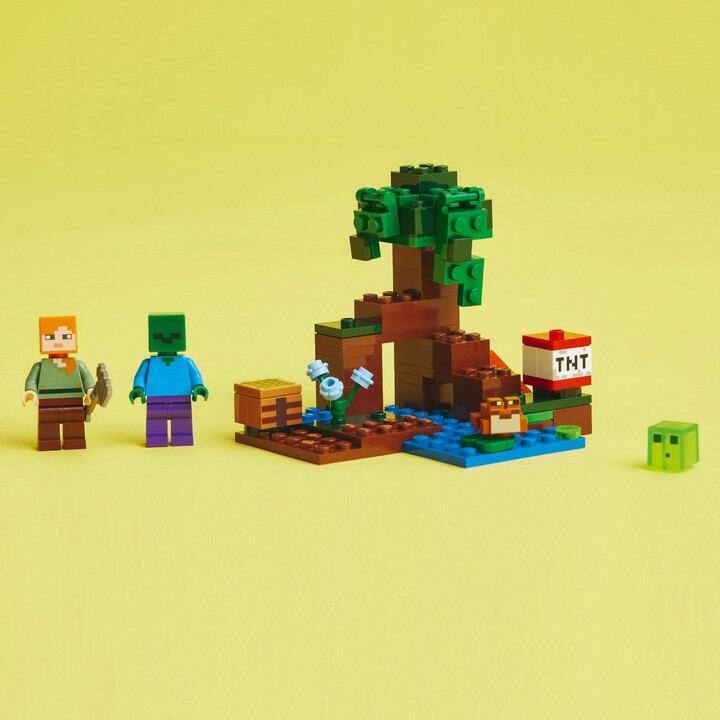 Set LEGO® Minecraft 21240 Swamp Adventure, 65 pjesë