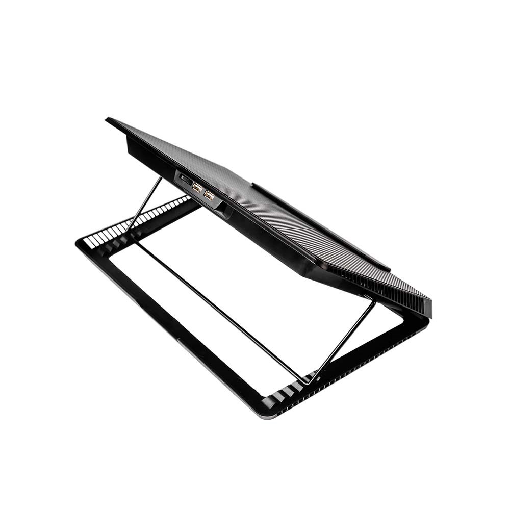 Bazë ftohëse për laptop Savio COS-01, 17.3", 6 ventilatorë LED, e zezë