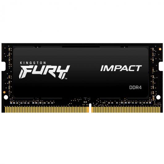 Memorie RAM për laptop Kingston Fury Impact KF426S15IB/8, 8GB DDR4, 2666Mhz, e zezë