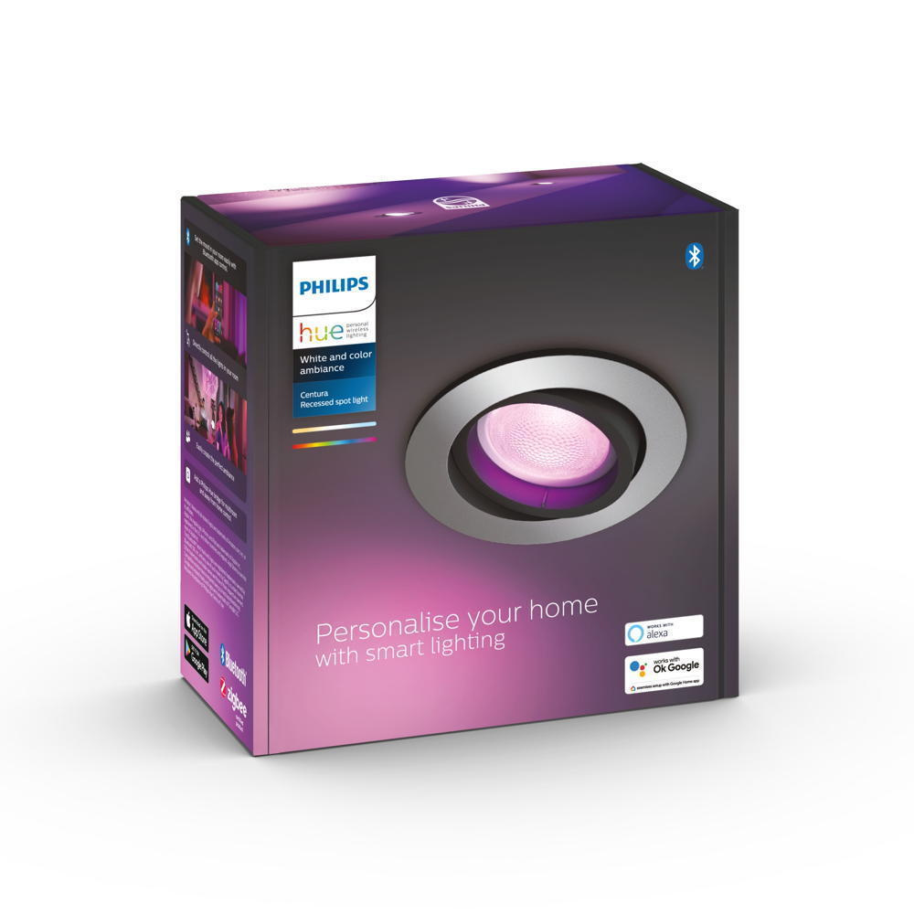Spot tavanor i futur Philips Hue Centura, LED, White and Color Ambiance, i bardhë