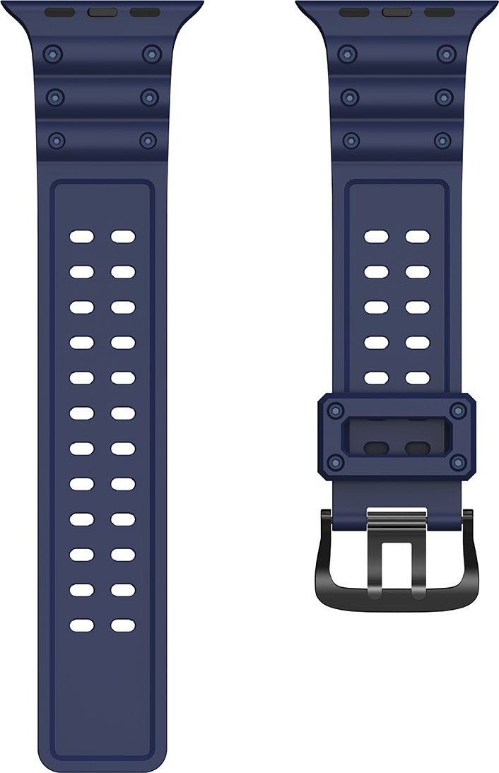 Rrip ore Apple Hurtel Strap Triple Protection, për Apple Watch 41 40 38 mm, navy blue