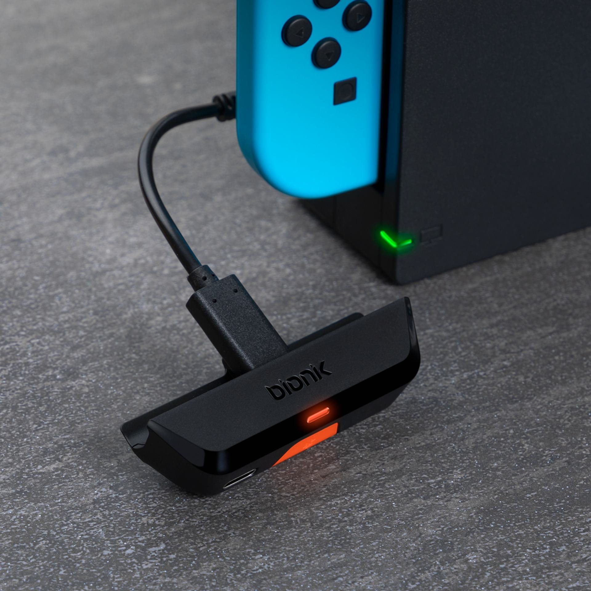 Adaptues audio Bluetooth Bionik BT Audio Sync Dreamgear, për Nintendo Switch, i zi