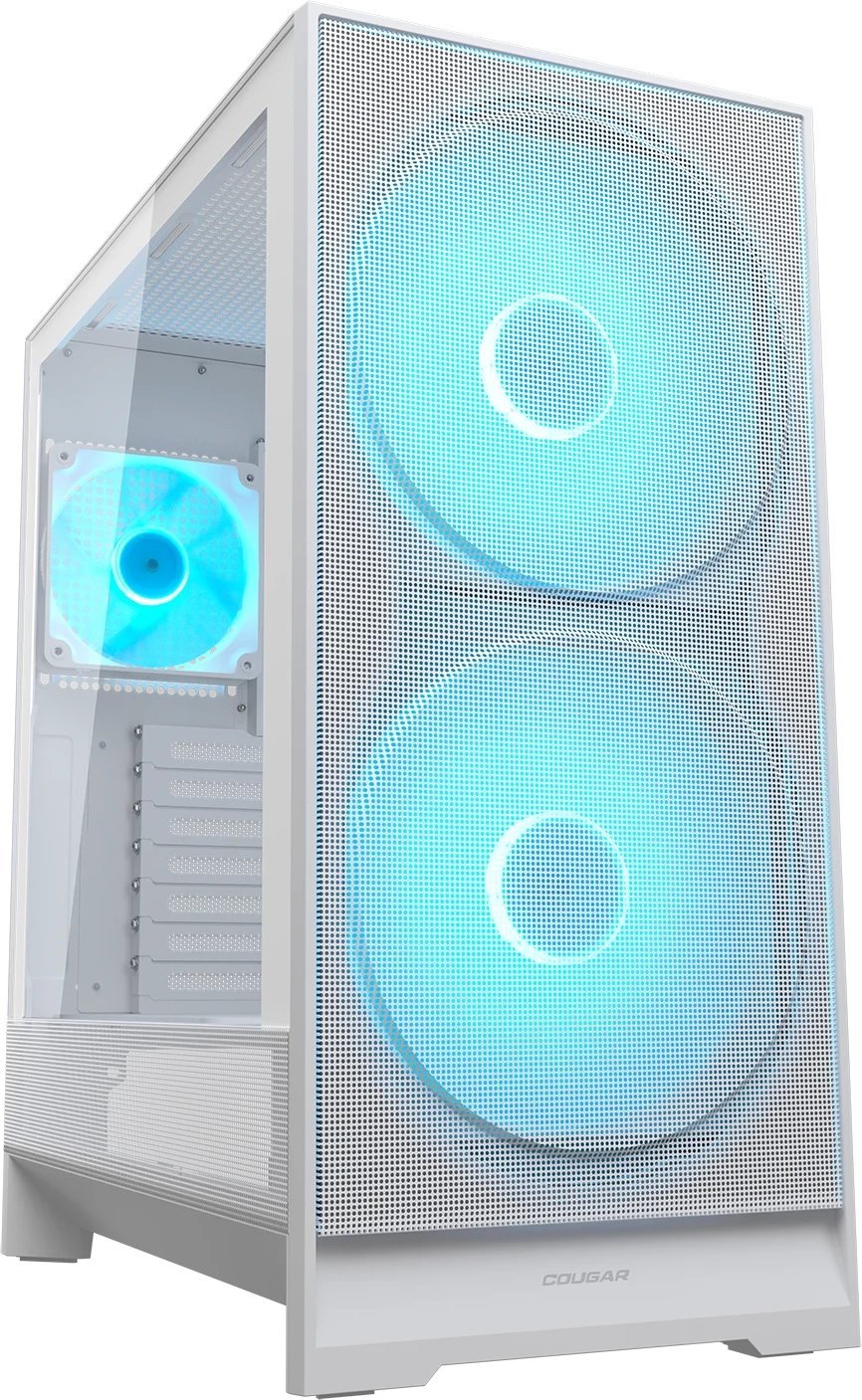 Kuti PC Cougar Airface 180, MIDI Tower, ARGB, e bardhë