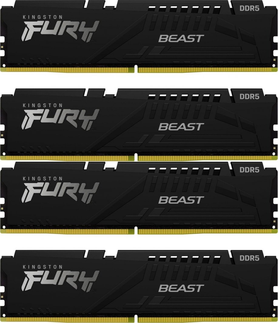 Memorie Kingston Fury Beast, DDR5, 64 GB, 5200 MHz, CL40, KF552C40BBK4-64