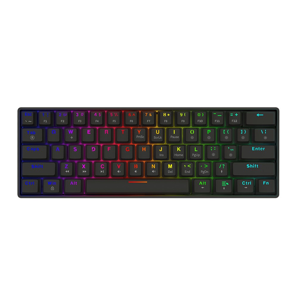 Tastierë mekanike SAVIO BLACKOUT X2, 60%, RGB, e zezë