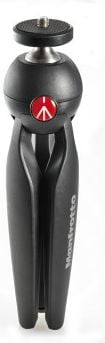 Trekëmbësh mini Manfrotto PIXI, për kamera kompakte, i zi