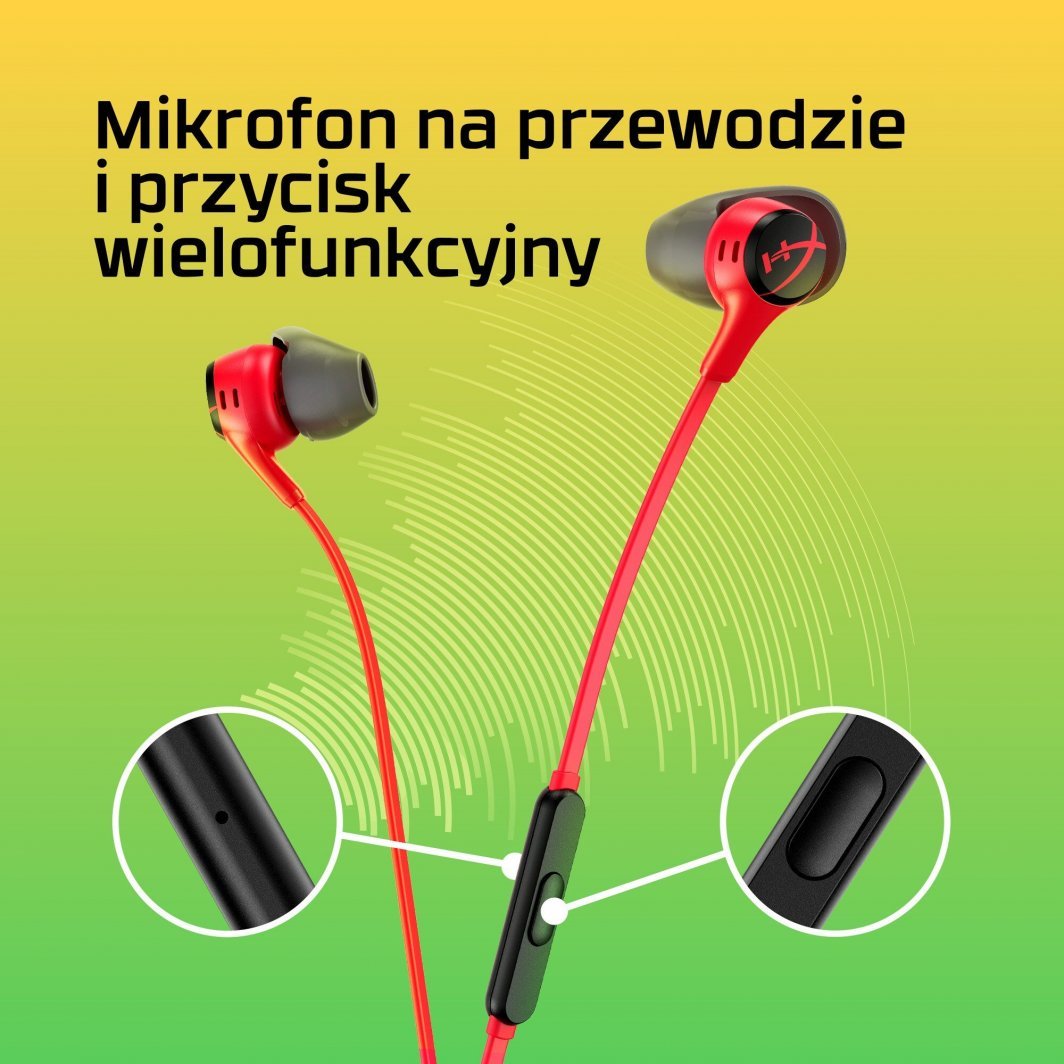 Dëgjuese HyperX Cloud Earbuds II, të kuqe