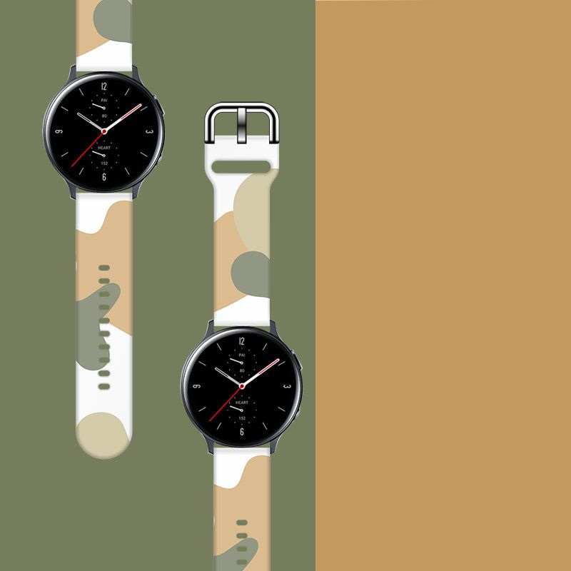 Rrip ore inteligjente Hurtel Strap Moro për Samsung Galaxy Watch 42mm, silikon, kamuflazh, shumëngjyrësh
